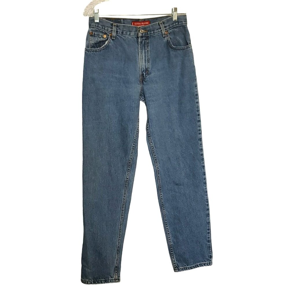 Vintage Levi's 550 Jeans Size 10 30/31 High Waist Tapered Leg Medium Wash Mom - Picture 4 of 11